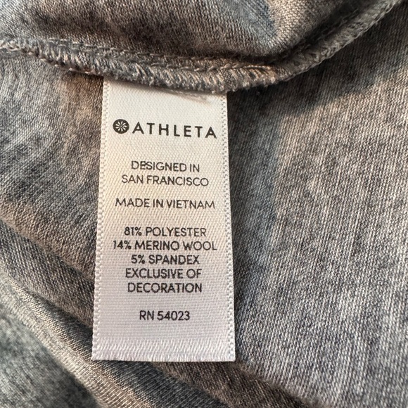 Athleta Heather Gray Long Sleeve Turtleneck Midi Dress - Picture 7 of 13